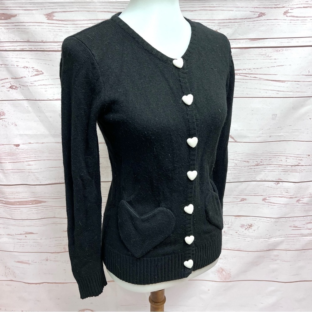 Vintage Y2K Yumi Kim Kitsch Heart Cardigan